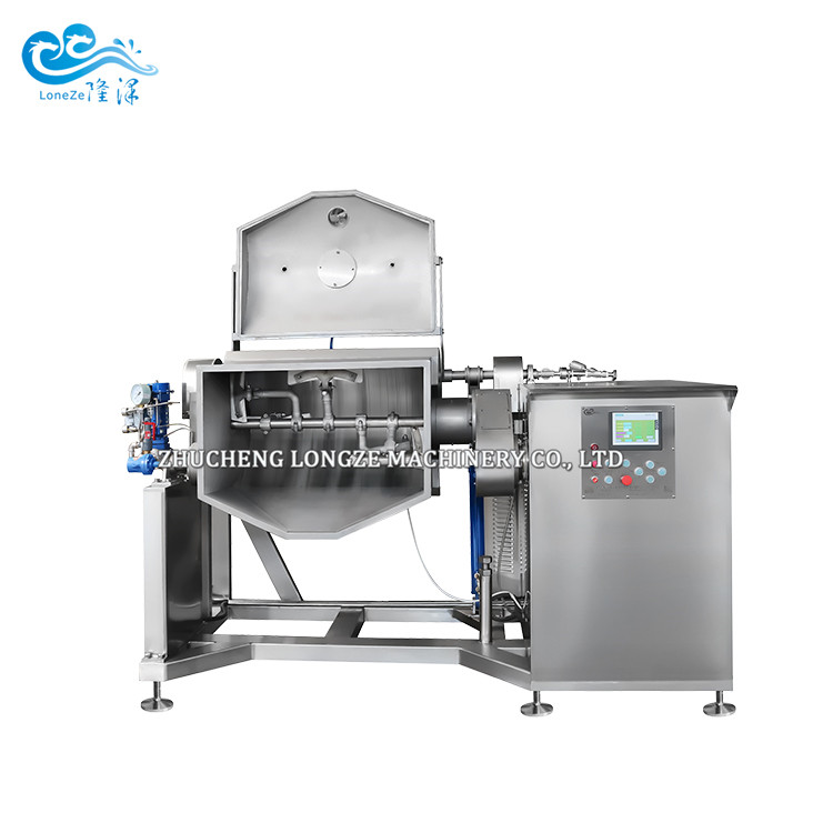 Vacuum Horizontal Cooking Mixer Machine