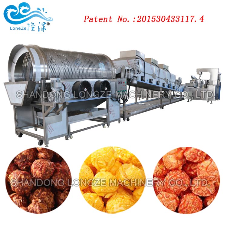 Industrial Caramel Popcorn Production Line