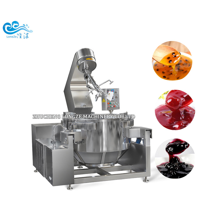 Industrial cooking machine equipment_sauce making machine stirring cooking pot