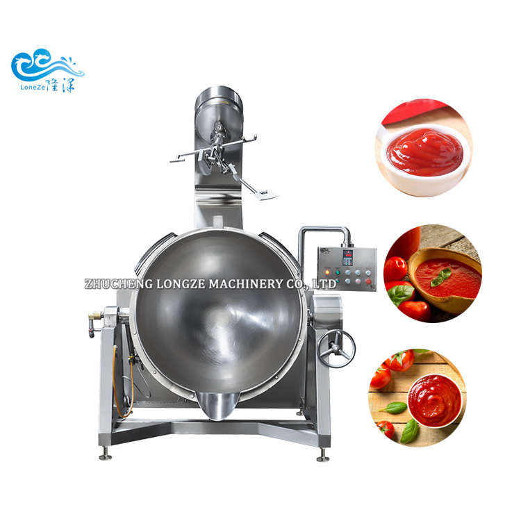 CE Certification Semi Auto Garlic Sauce Cooking Mixer Machine manufacturer