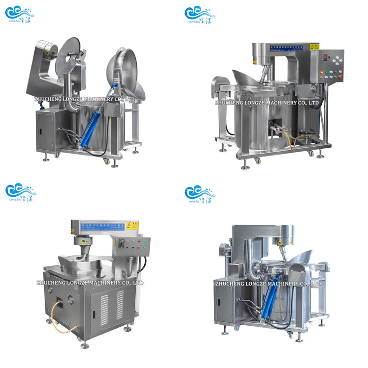 New Fully Automatic Gas Popcorn Machine Popcorn Mixer Equipment With Low Price