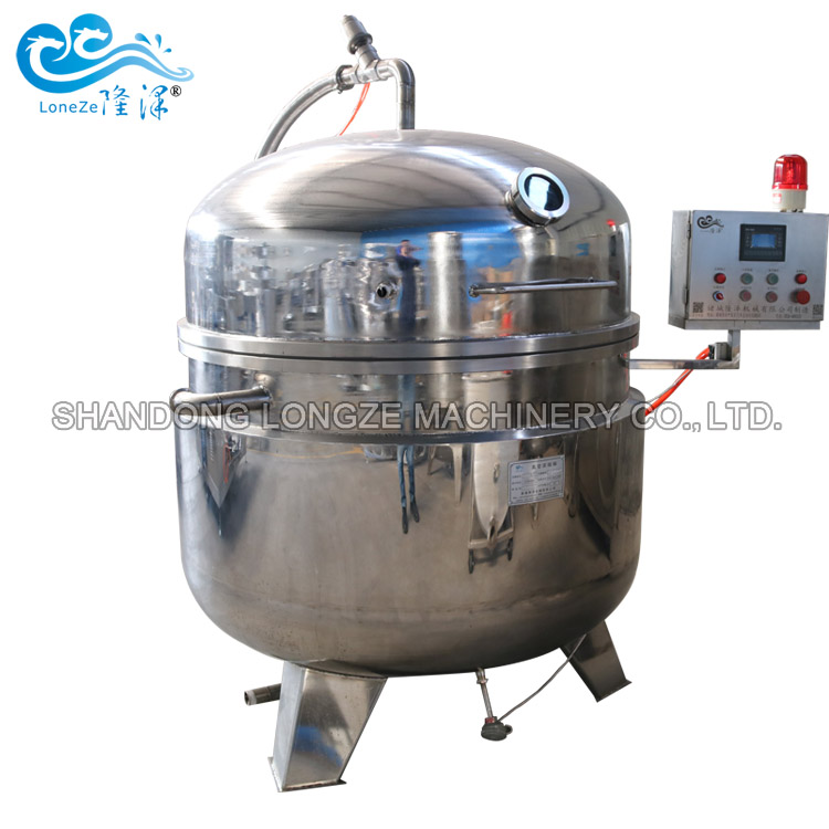 Soy Beans Chickpeas Sweet Corn High Pressure Vacuum Cooking Pot 300l High Pressure Stainless Steel Cooking Pot