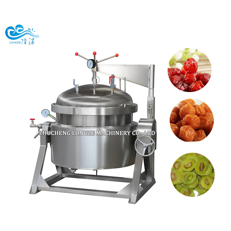 Industrial High Pressure Cooking Pot Big Capacity Soy Beans Red Beans Mung Beans Cooking Equipment