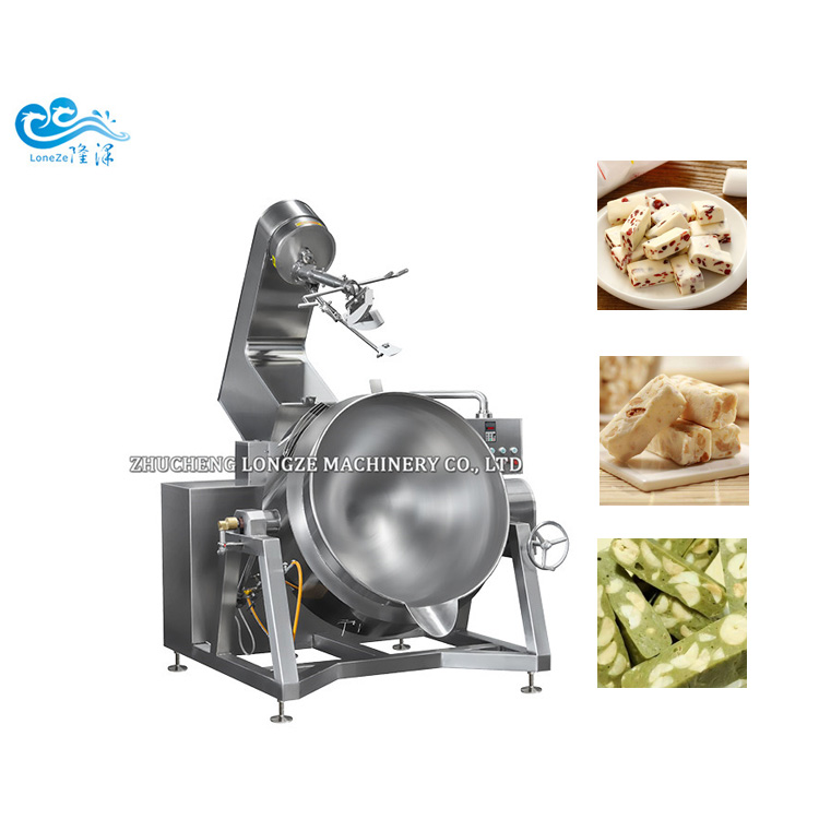 Delicious Sugar Melting And Nuts Coated Making Machine With Mixer