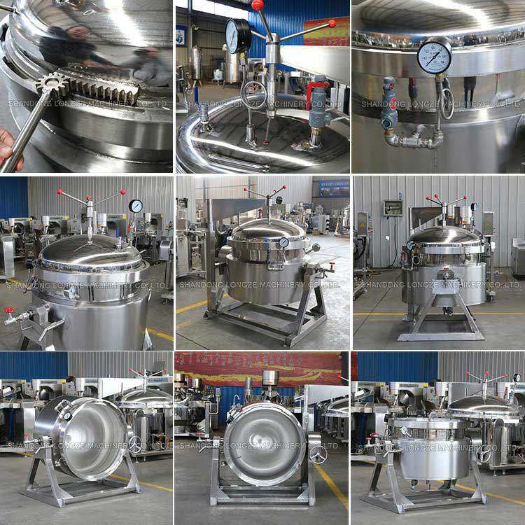 Industrial High Pressure Cookers are ideal for cooking and stewing meat, vegetables, legumes and cereals.