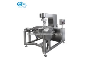 Steam Heated Chilli Sauce Cooking Mixer Machine