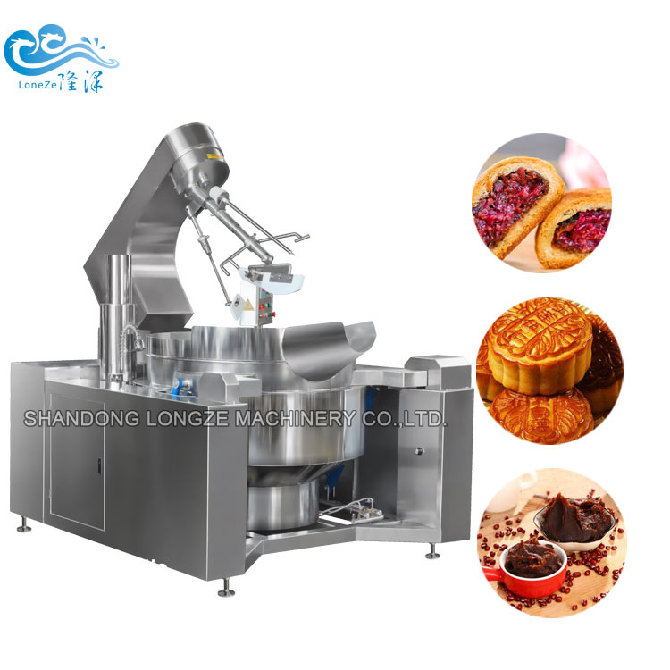 Gas Heating Mooncake Filling Cooking Mixer Machine