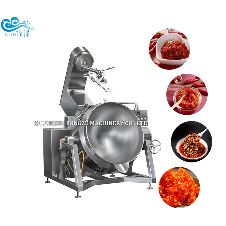 Meat Sauce Cooking Mixer Machine With Stirrer