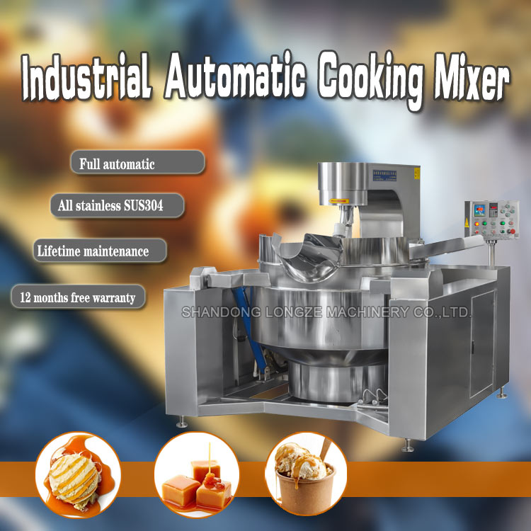 Full Automatic Food Stirrer Cooking Mixer Machine Uniform Heating