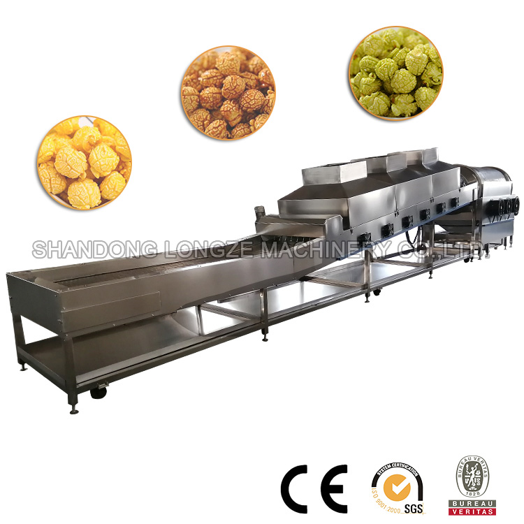 LPG Popcorn Machine Automatic Popcorn Production Line for Multiple Use