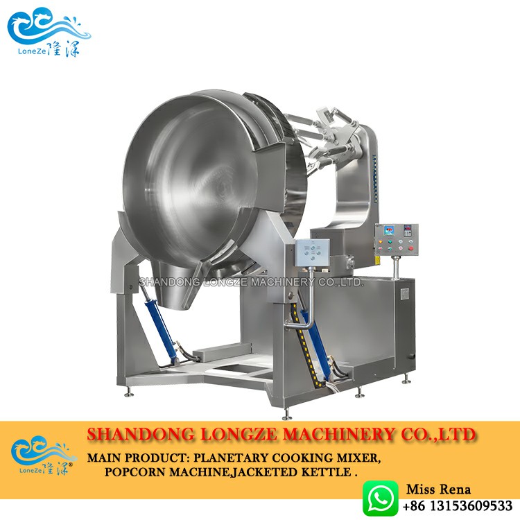 Muti-agitators Cooking Mixer Automatic Gas Heating,Planetary Cooking Mixers Machine