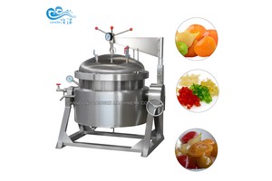 Industrial Vacuum Cooking Kettle Jam Candied Fruit Cooking Pot