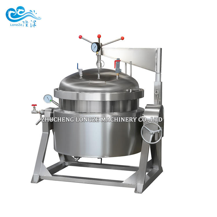 Big Capacity Industrial High Pressure Vacuum Cooking Pot For Cookig Hard Bone Soup Making Candied Fruits