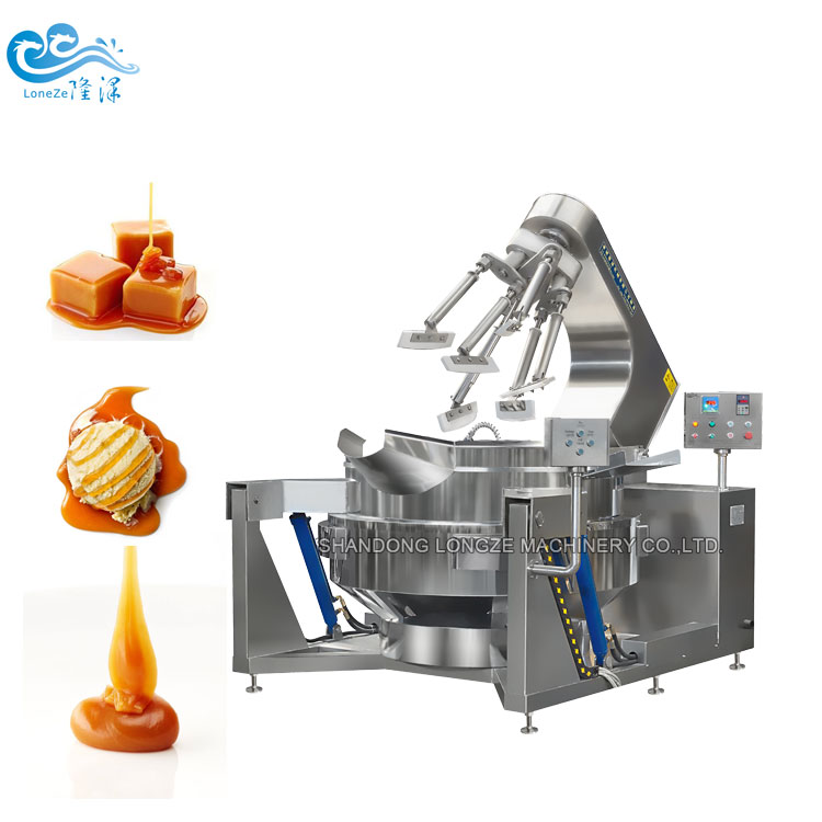 Pistachios Cashews Making Commercial Cooking Mixer Machine Equipment Cooking Jacketed Kettle With Agitator