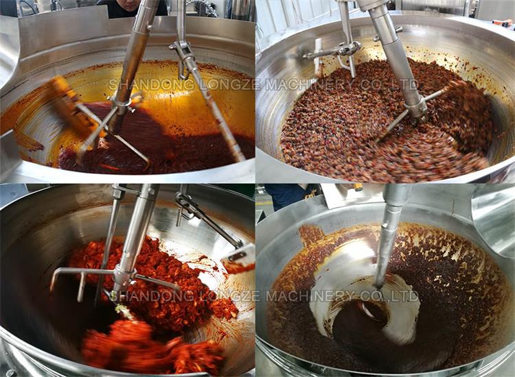 automatic electromagnetic sauce cooking mixer machine