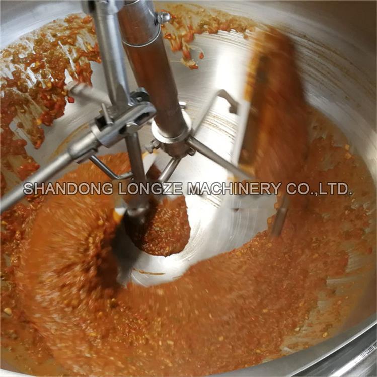 Gas heating automatic cooking mixer machine