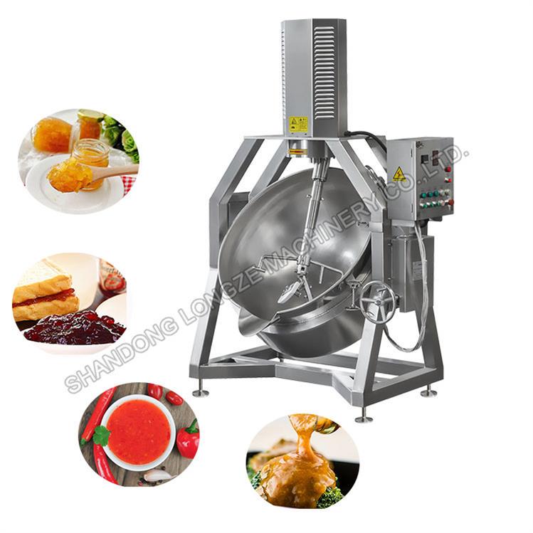 Longze automatic electromagnetic cooking mixer machine