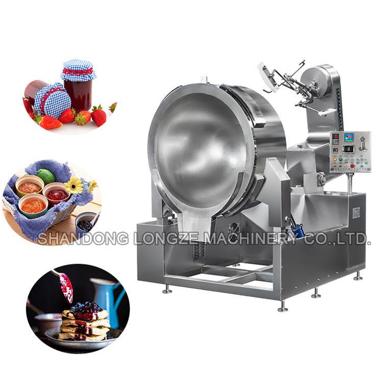 fully automatic industrial electric heating food cooking mixer machine