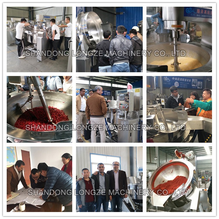 Electric Thermal Oil Cooking Mixer For Bean Paste