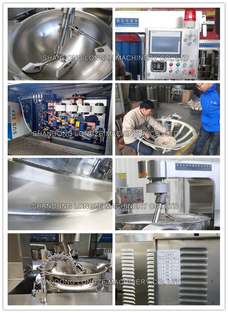 Electromagnetic sugar coating and frying machine