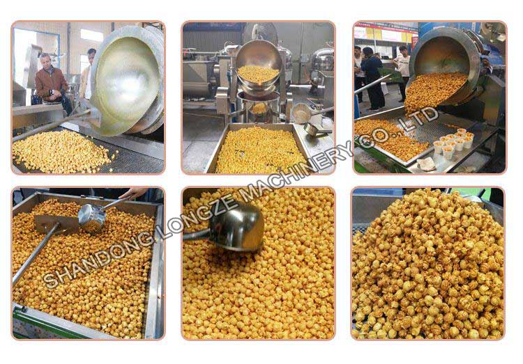 Intelligent Gas Ball Shape Popcorn Machine