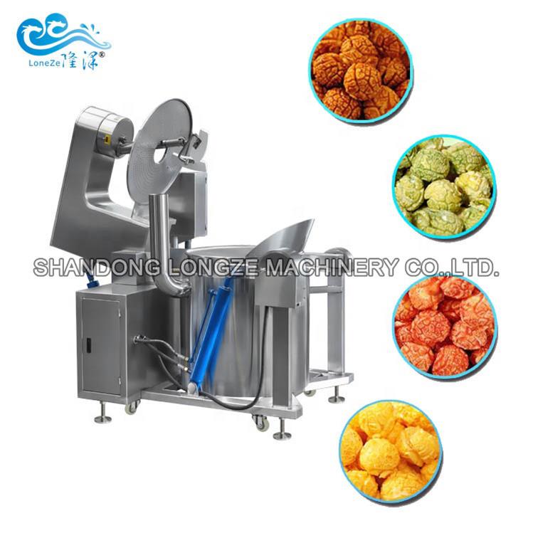 Caramel Automatic Kettle Corn Machine With Ce Commercial Popcorn Coating Machine From China