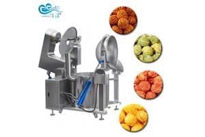 China Gas Heated Automatic Commercial Flavored Popcorn Machine