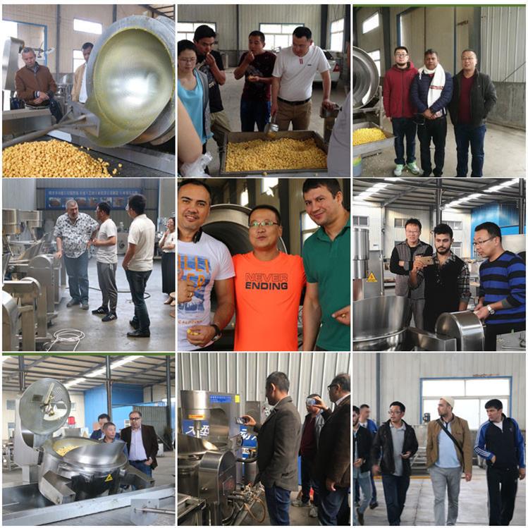 Creamy ball shape popcorn machine / commercial high-efficiency popcorn machine assembly line